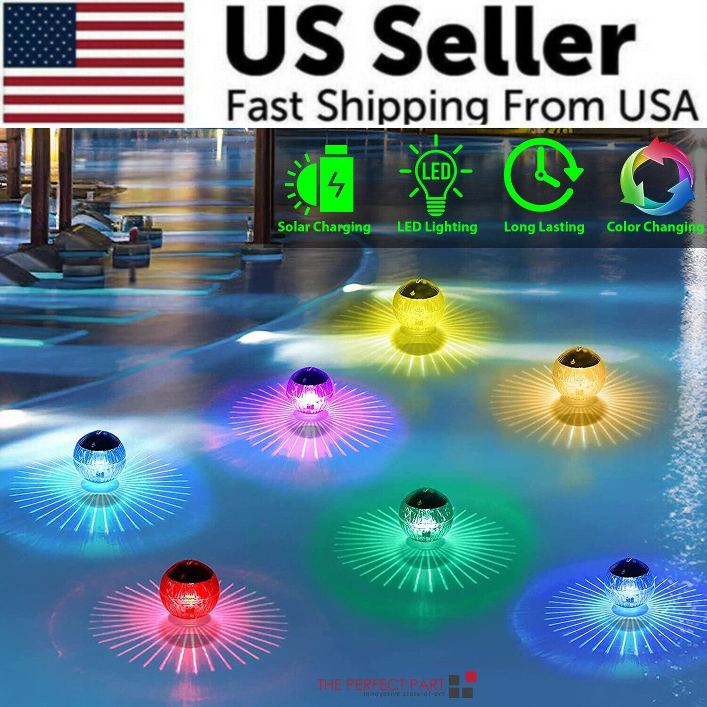 Outdoor Solar LED Floating Light For Pool
